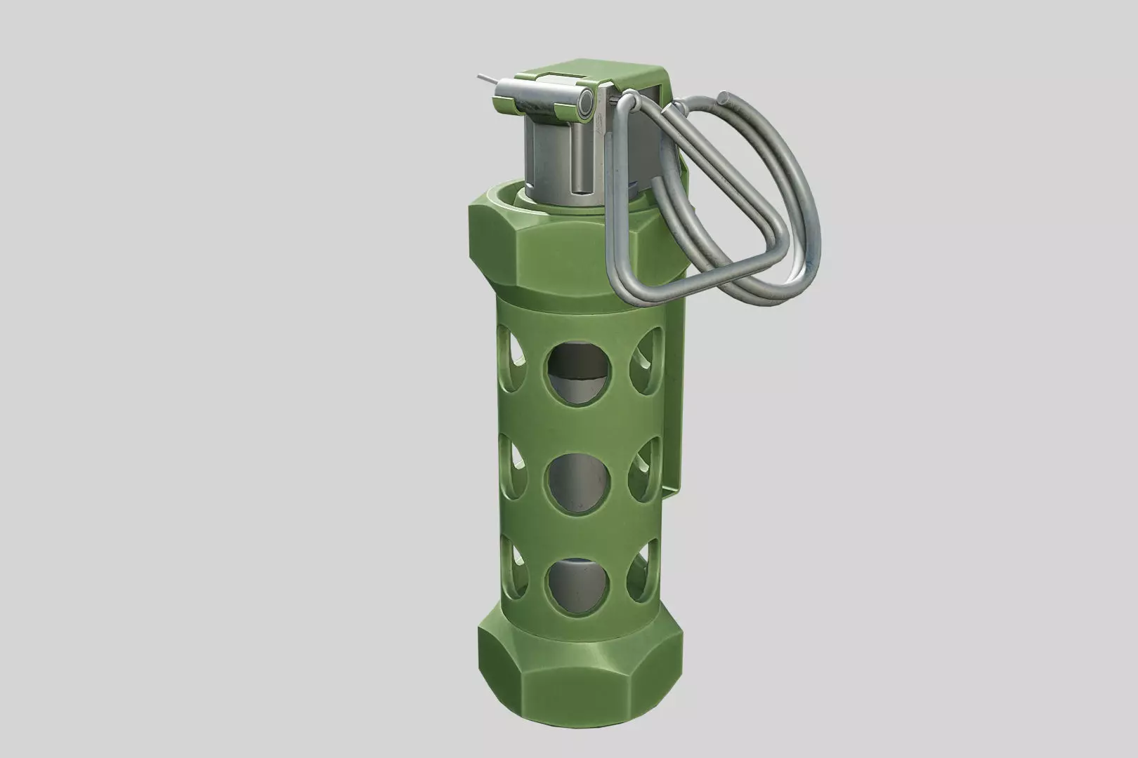 A grenade Low-poly 3D model_0