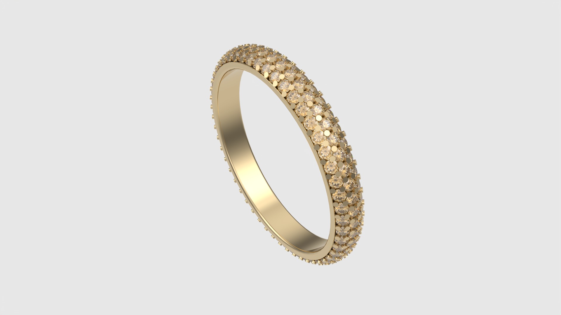Triple Row Eternity Band JDBCo 3D print model_21