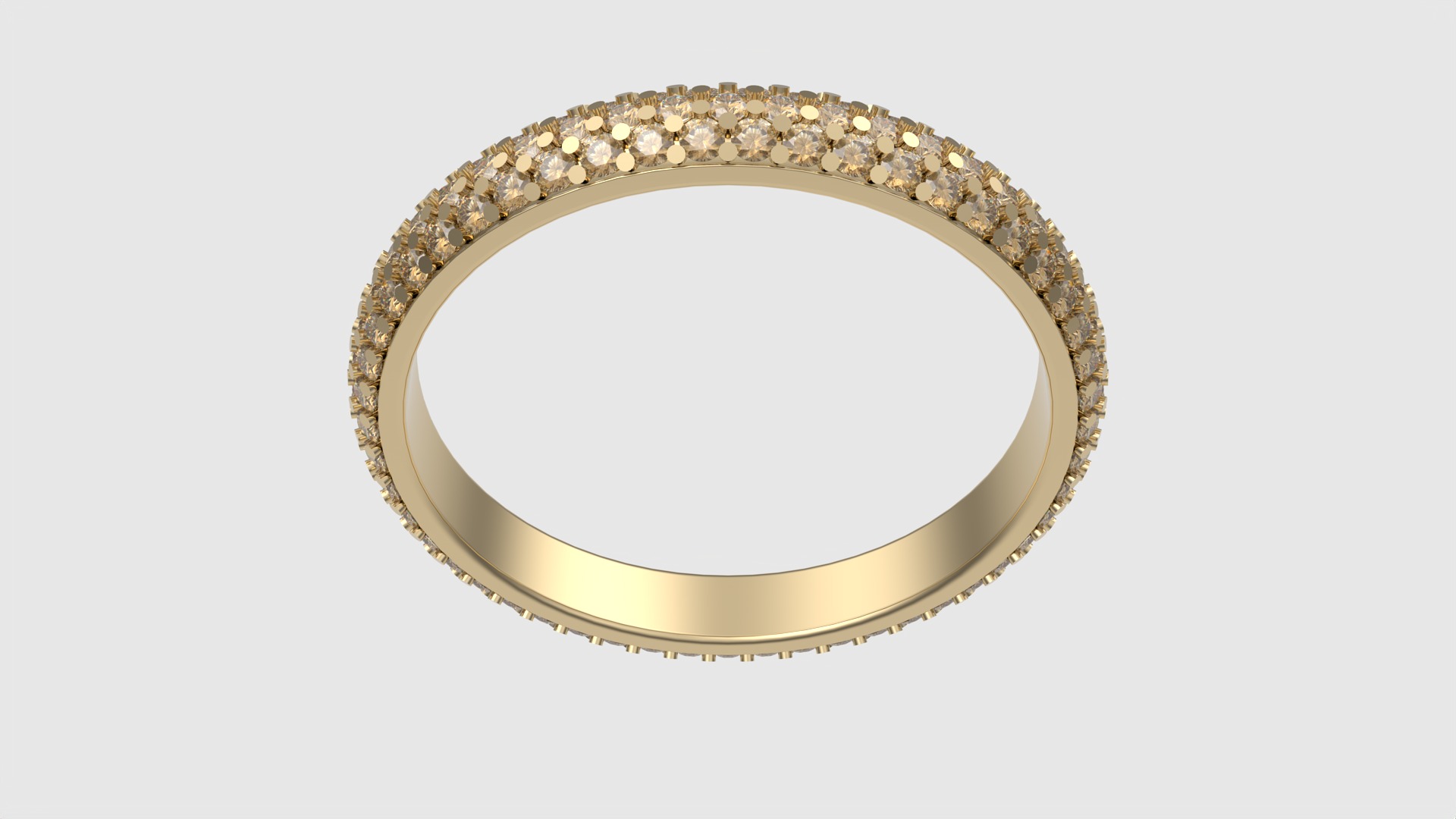 Triple Row Eternity Band JDBCo 3D print model_16