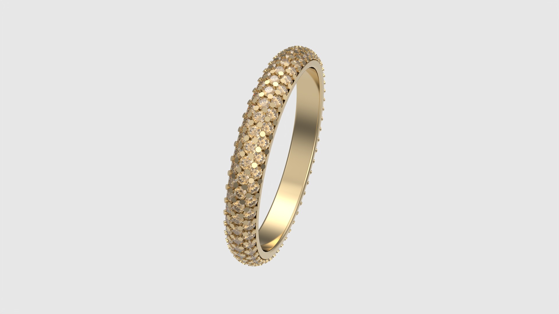 Triple Row Eternity Band JDBCo 3D print model_26