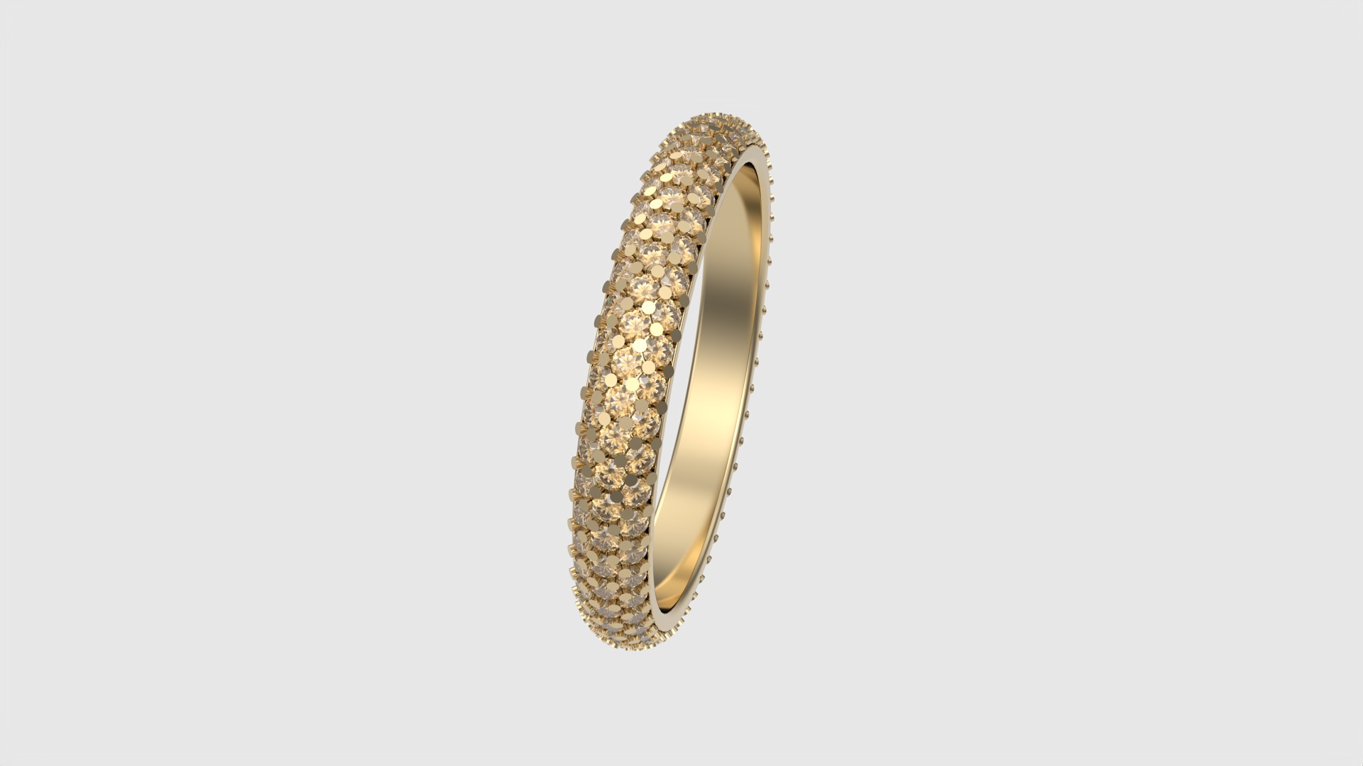 Triple Row Eternity Band JDBCo 3D print model_19