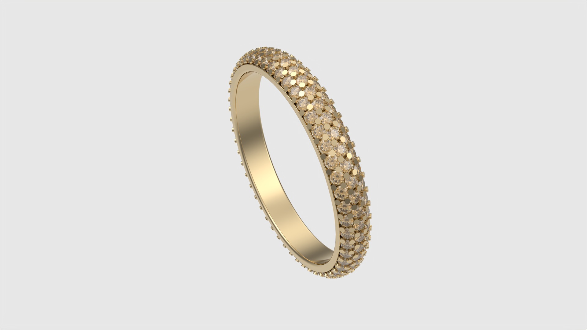 Triple Row Eternity Band JDBCo 3D print model_28