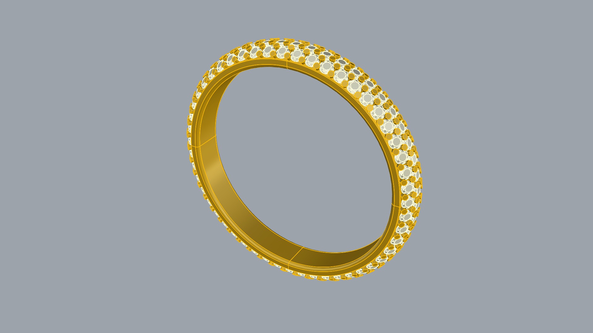 Triple Row Eternity Band JDBCo 3D print model_7