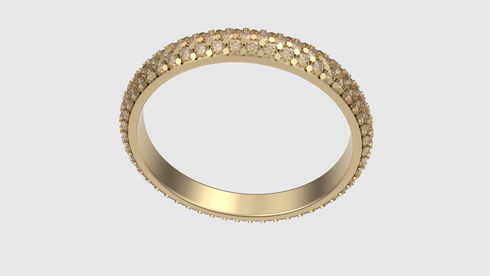 Triple Row Eternity Band JDBCo 3D print model_23