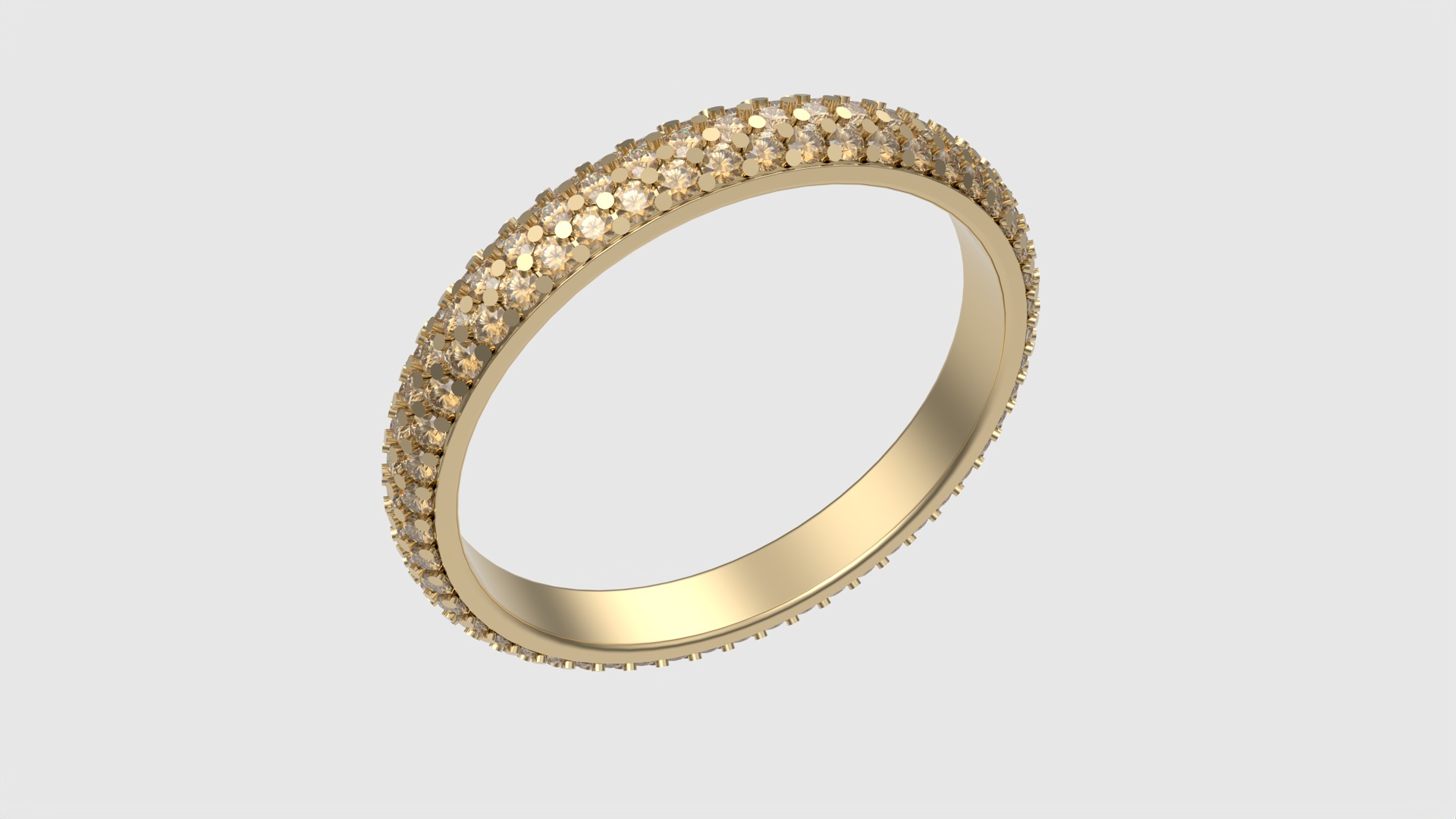 Triple Row Eternity Band JDBCo 3D print model_17