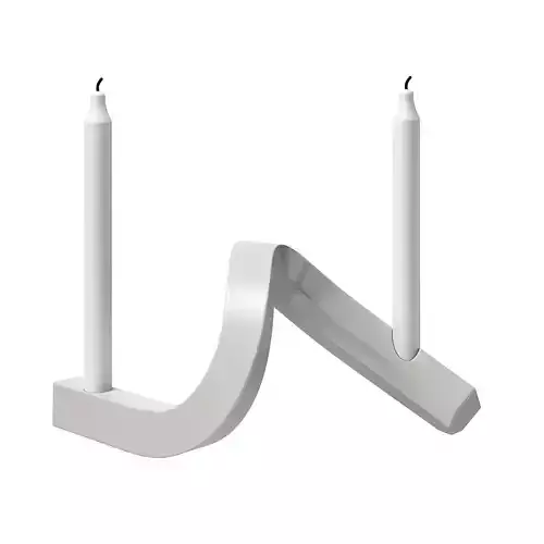 Crooked Candlestick Two by Normann Copenhagen 3D model