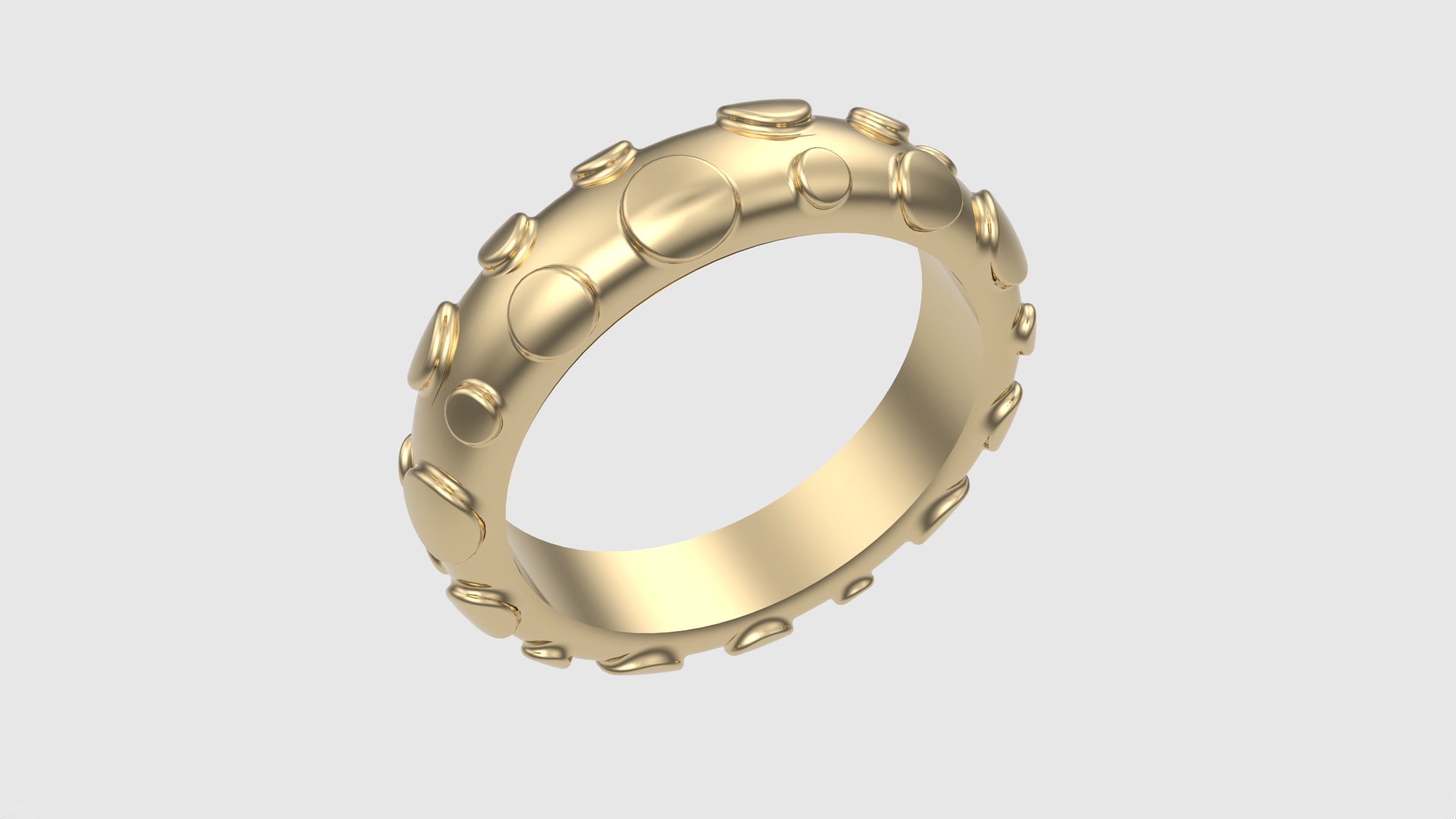 Modern Bubble Design Ring JDBCo 3D print model_17