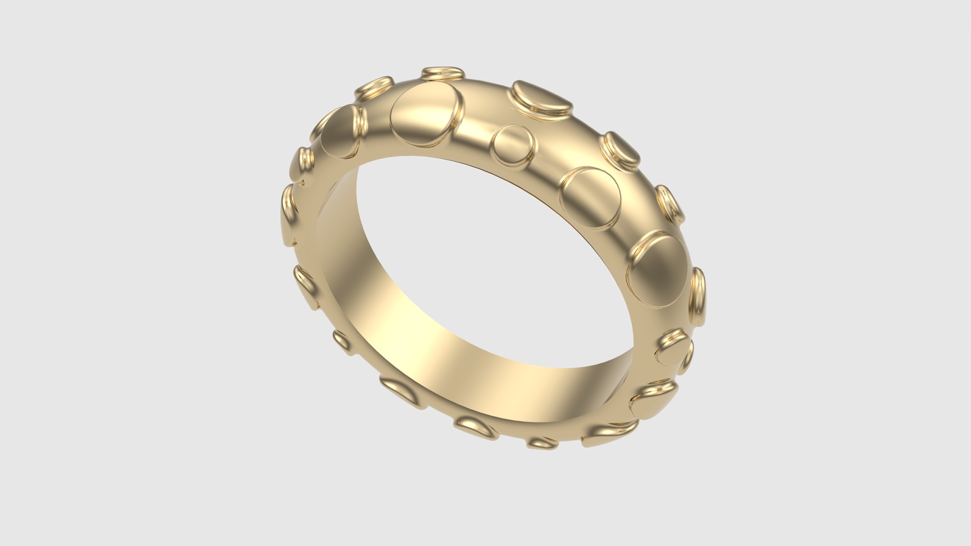 Modern Bubble Design Ring JDBCo 3D print model_15