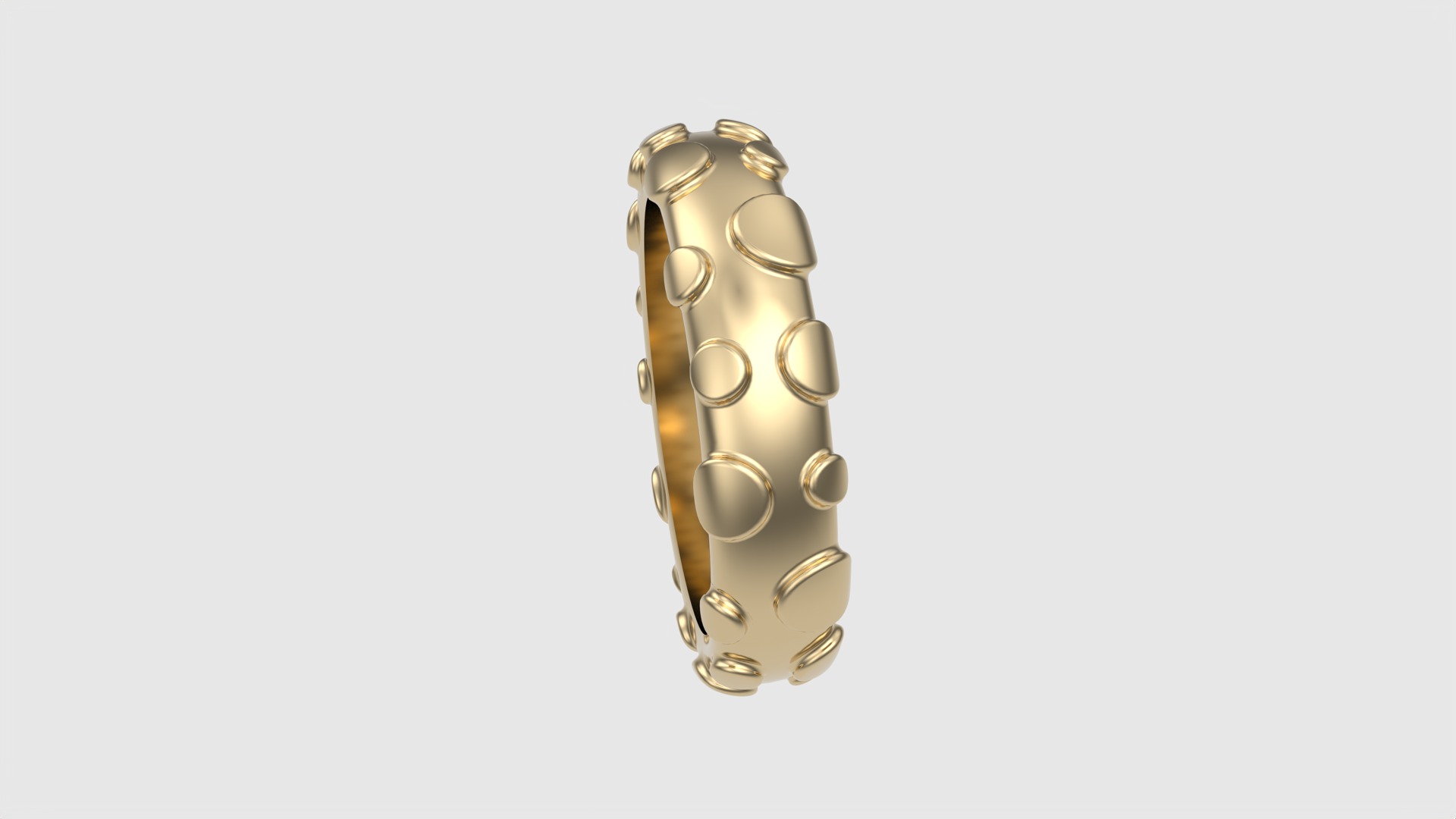 Modern Bubble Design Ring JDBCo 3D print model_20