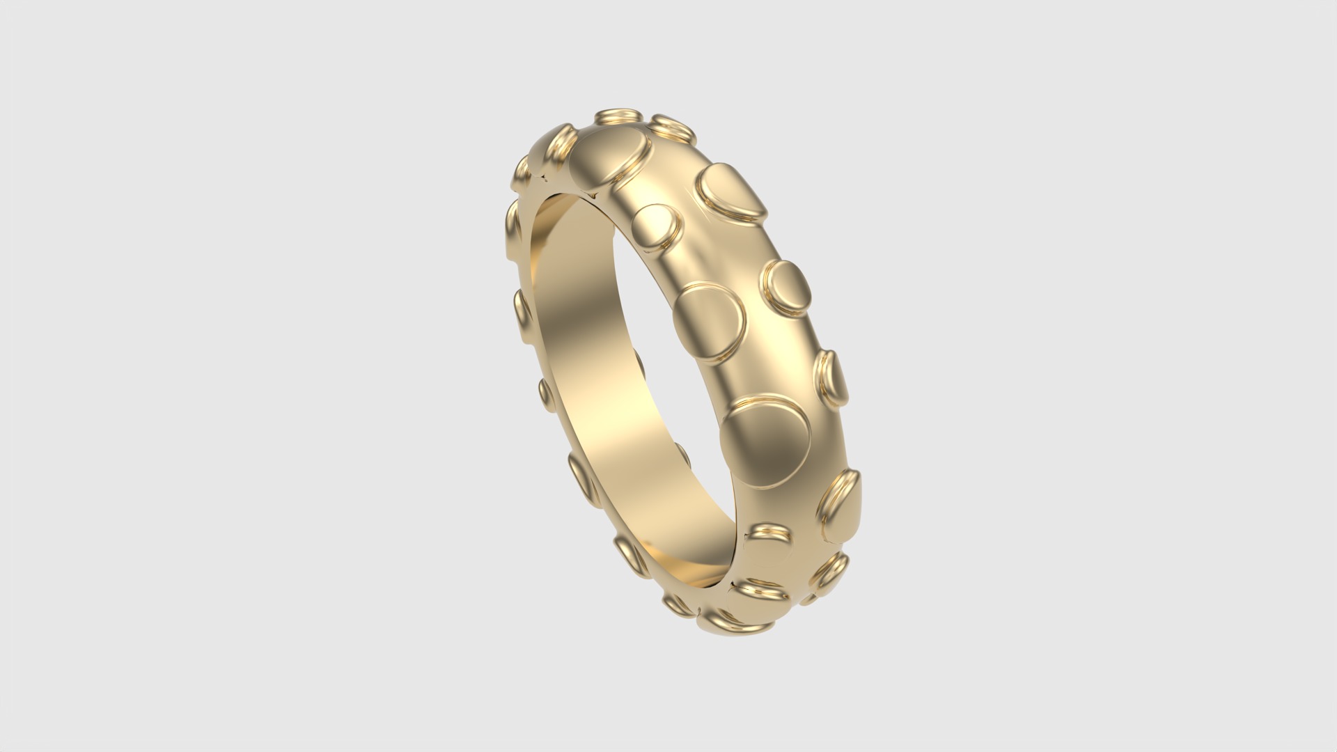 Modern Bubble Design Ring JDBCo 3D print model_28