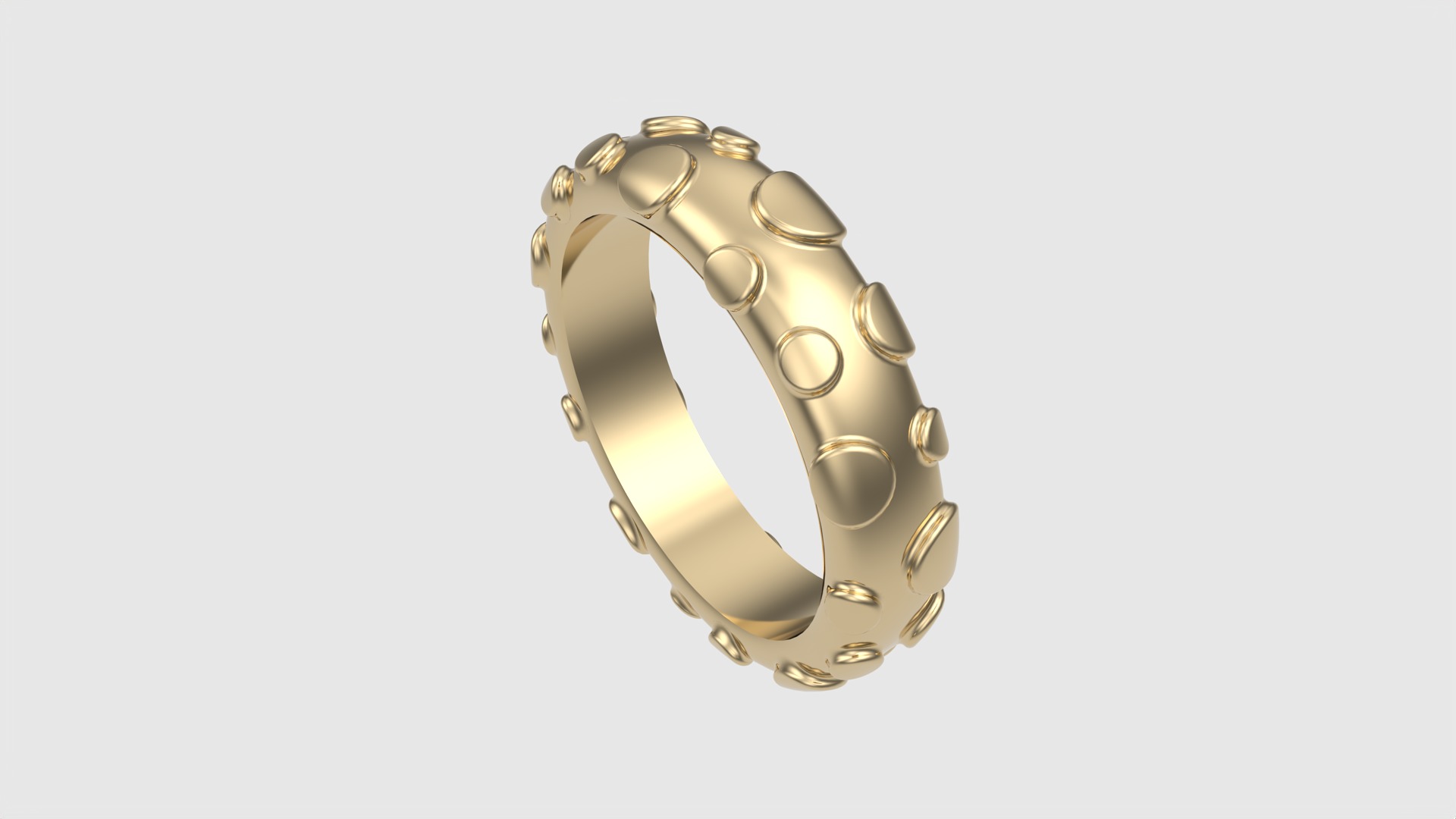 Modern Bubble Design Ring JDBCo 3D print model_21