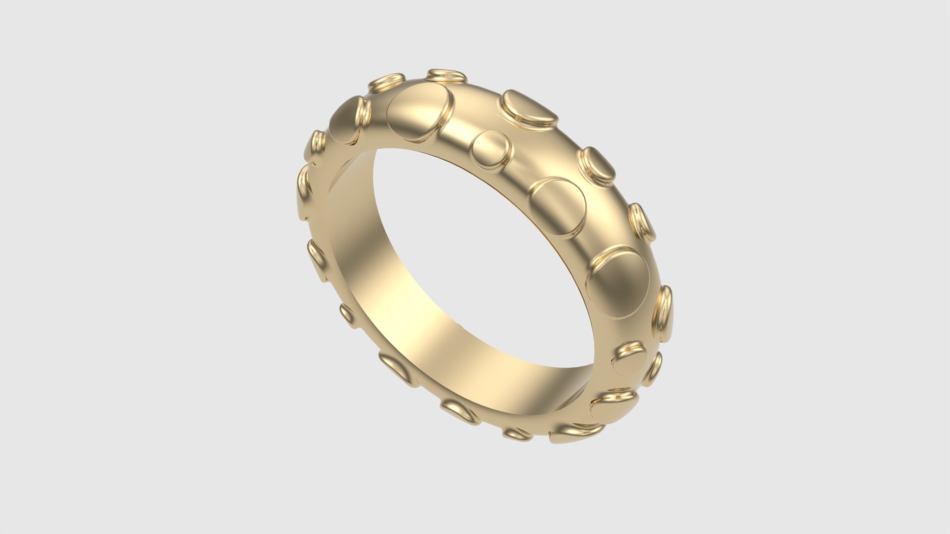 Modern Bubble Design Ring JDBCo 3D print model_29