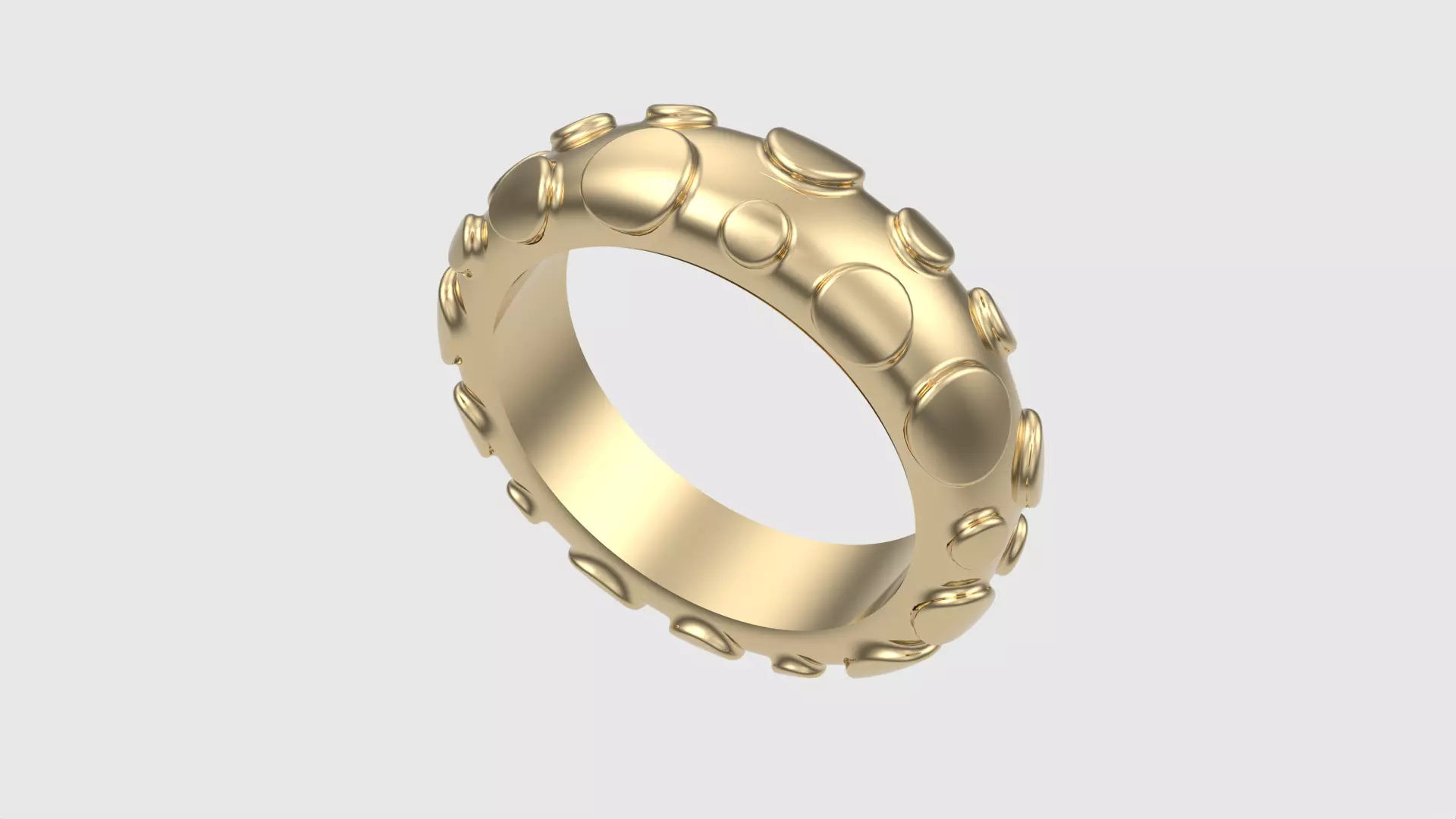Modern Bubble Design Ring JDBCo 3D print model_0