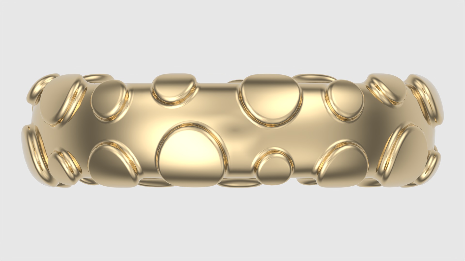 Modern Bubble Design Ring JDBCo 3D print model_6