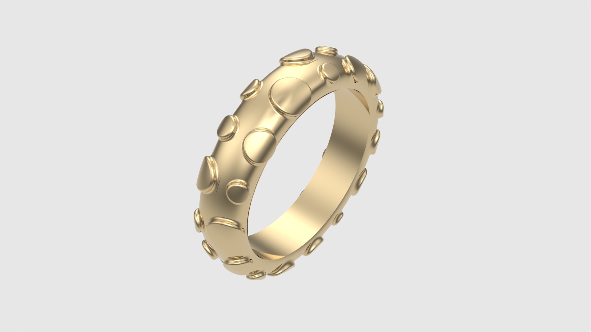Modern Bubble Design Ring JDBCo 3D print model_18
