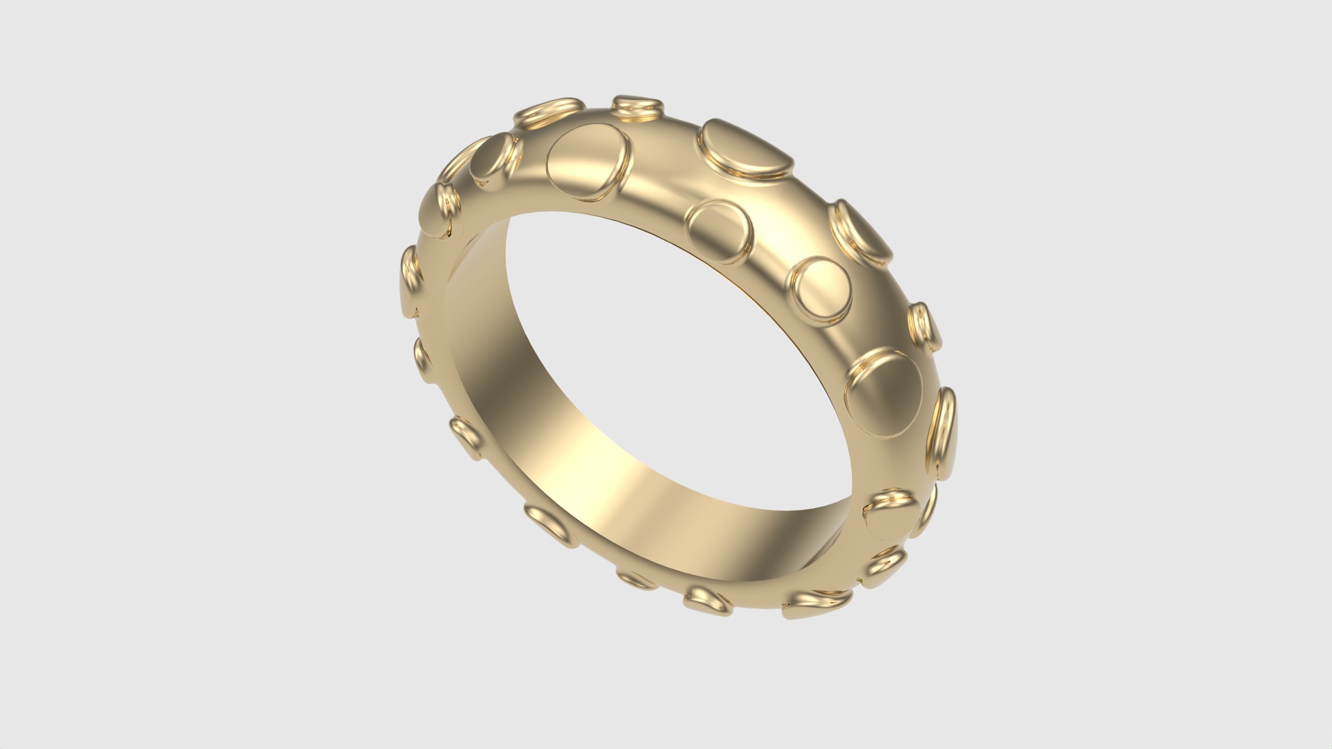 Modern Bubble Design Ring JDBCo 3D print model_22
