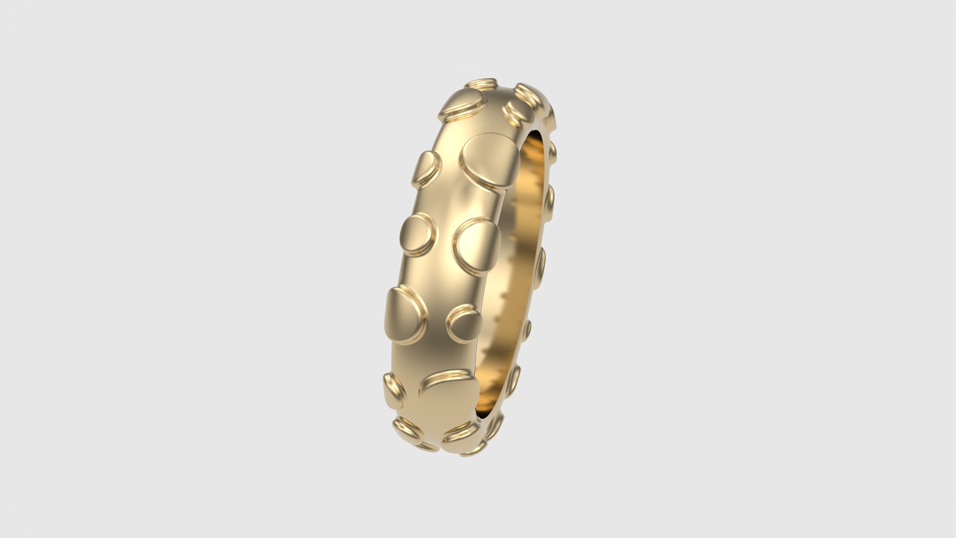 Modern Bubble Design Ring JDBCo 3D print model_19