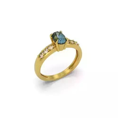 5 Engagement Ring - Jewelry 3D - AN-639