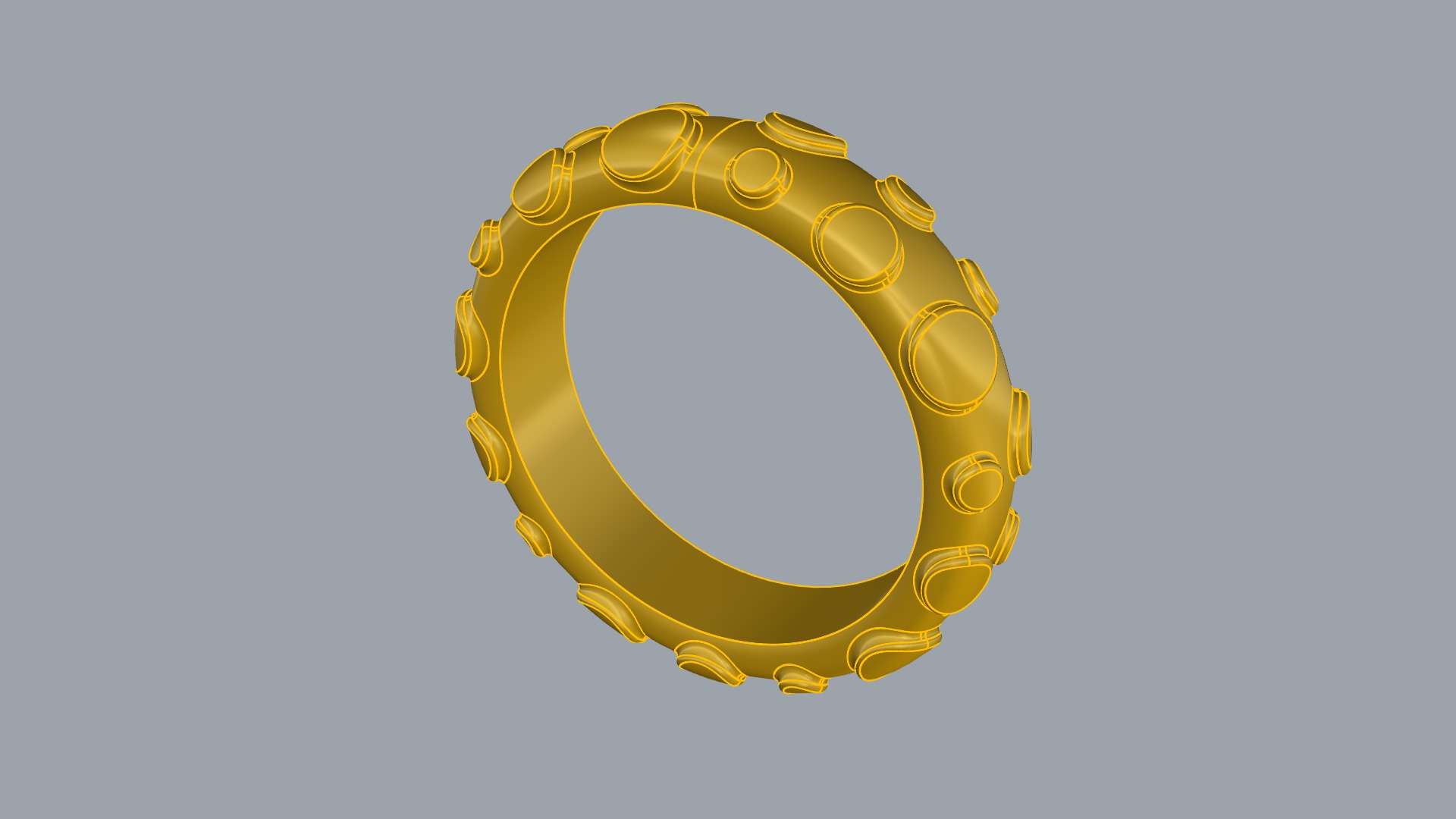 Modern Textured Ring JDBCo 3D print model_7