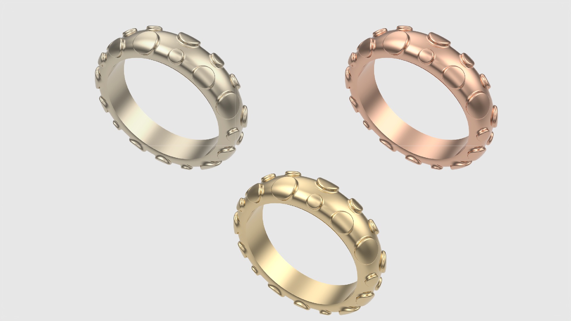 Modern Textured Ring JDBCo 3D print model_2