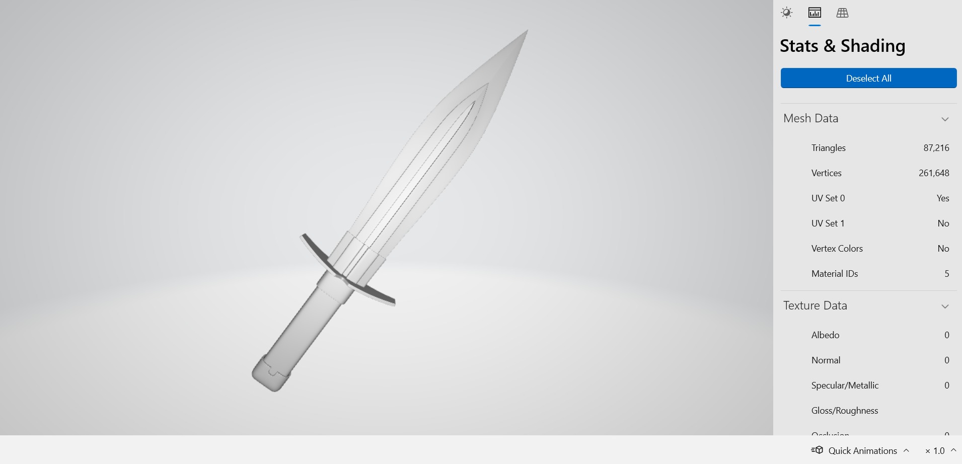 Dagger model Free 3D model_1