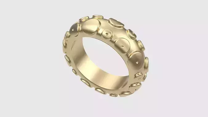 Modern Dot-Embellished Ring JDBCo
