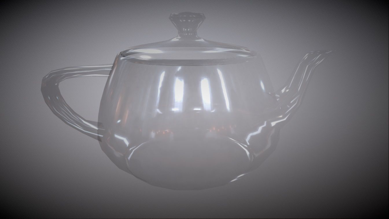 Glass teapot Low-poly 3D model_3