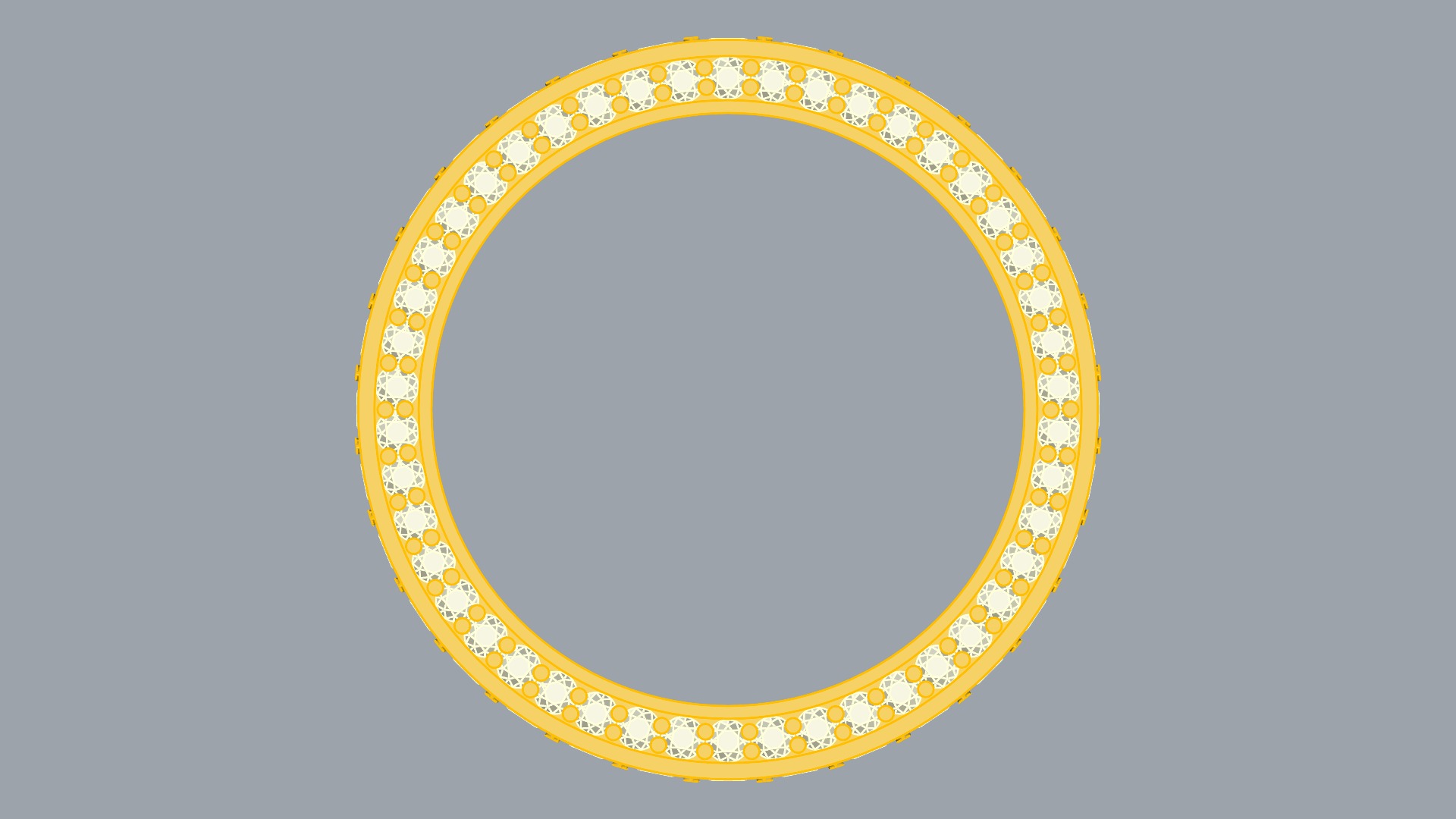 Dazzling Triple Row Eternity Band JDBCo 3D print model_9