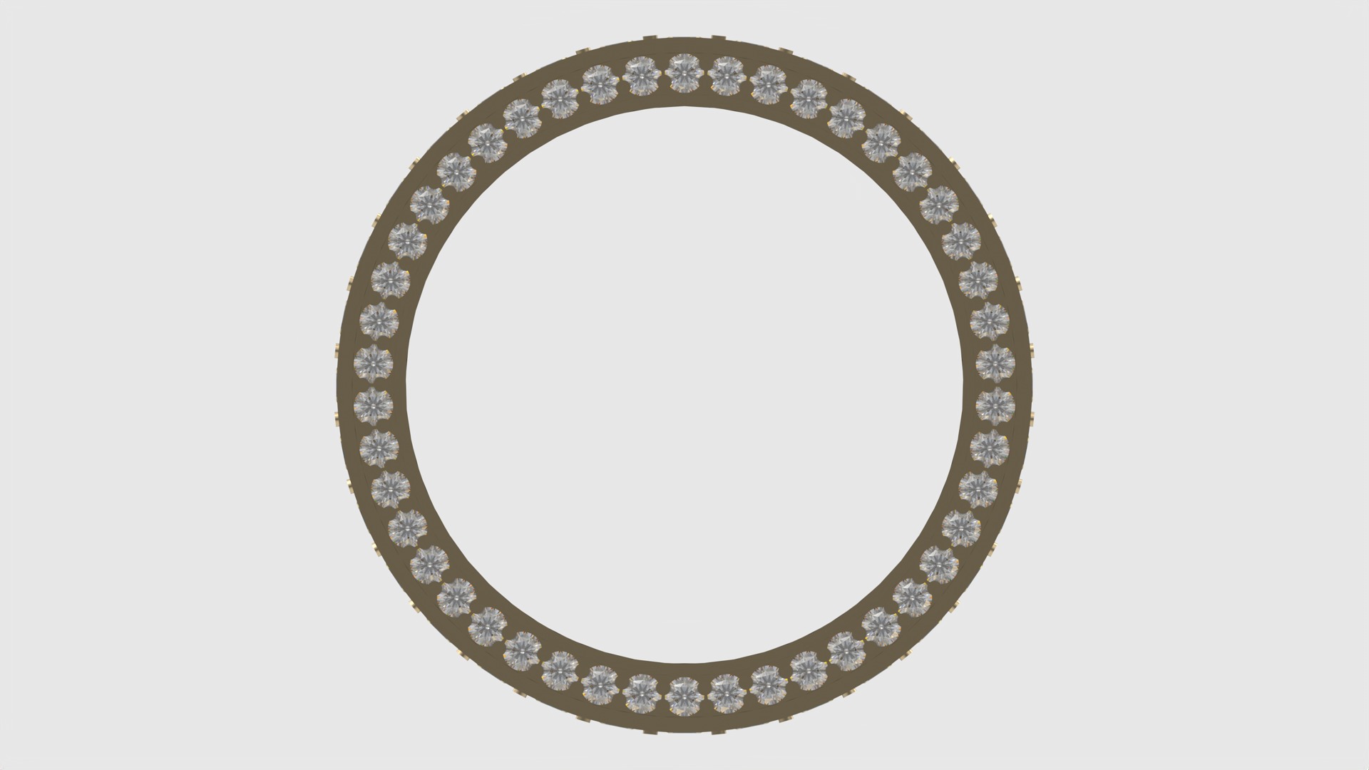 Dazzling Triple Row Eternity Band JDBCo 3D print model_4