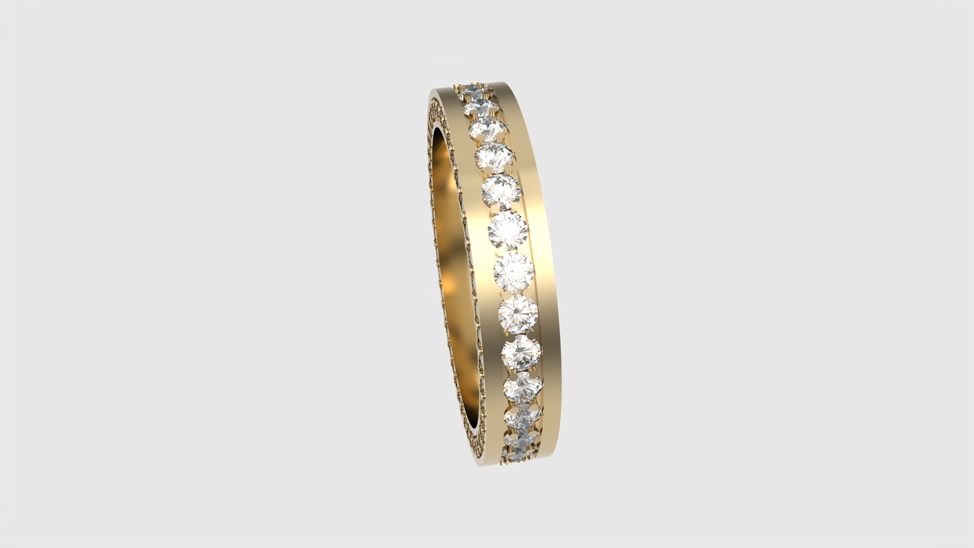 Dazzling Triple Row Eternity Band JDBCo 3D print model_20