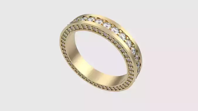 Dazzling Triple Row Eternity Band JDBCo