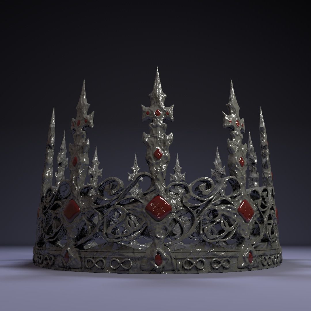 Barocco Crown 3D print model_1