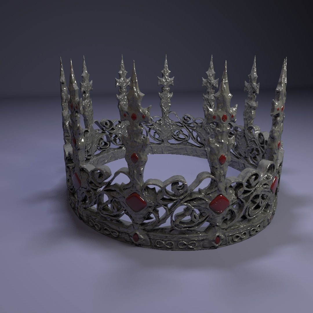 Barocco Crown 3D print model_2