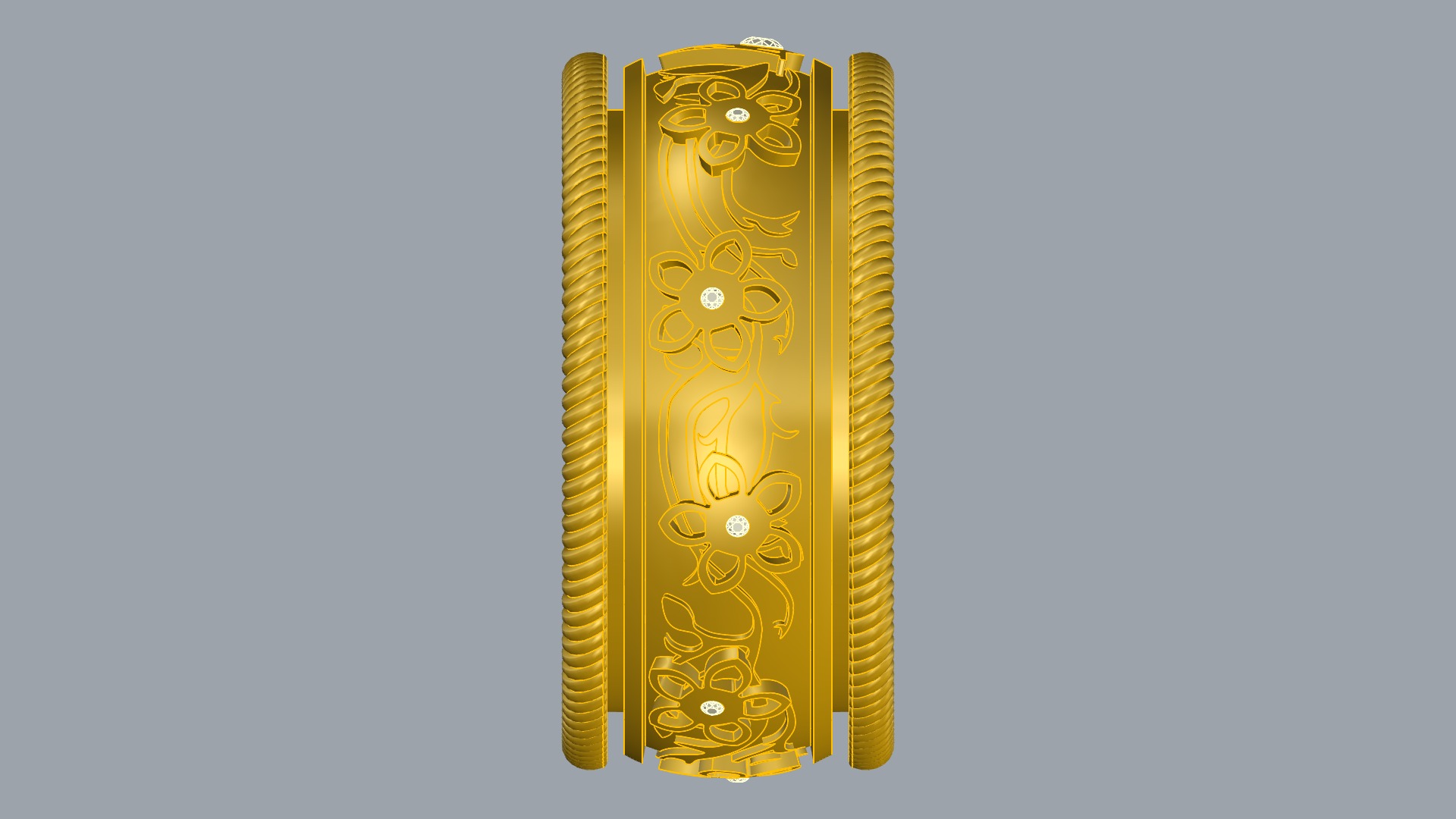 Enamel and Floral Rotating Ring JDBCo 3D print model_11