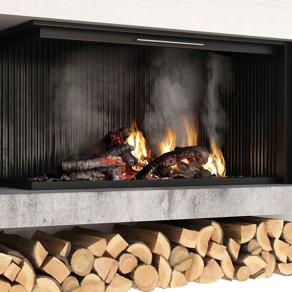 Fireplace 3D model_3
