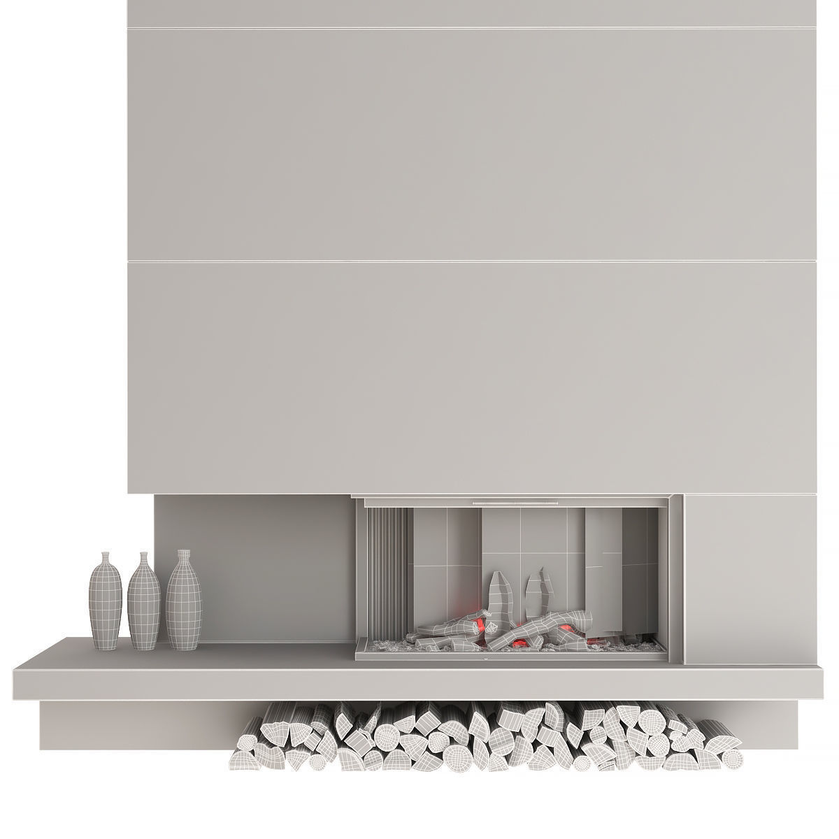 Fireplace 3D model_8