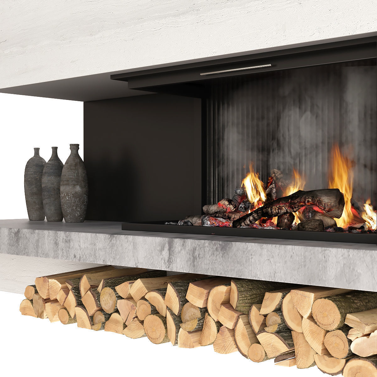 Fireplace 3D model_6