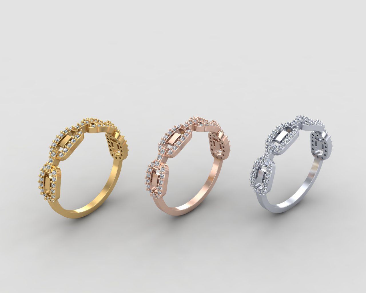Minimal Chain ring 138-MW 3D print model_10