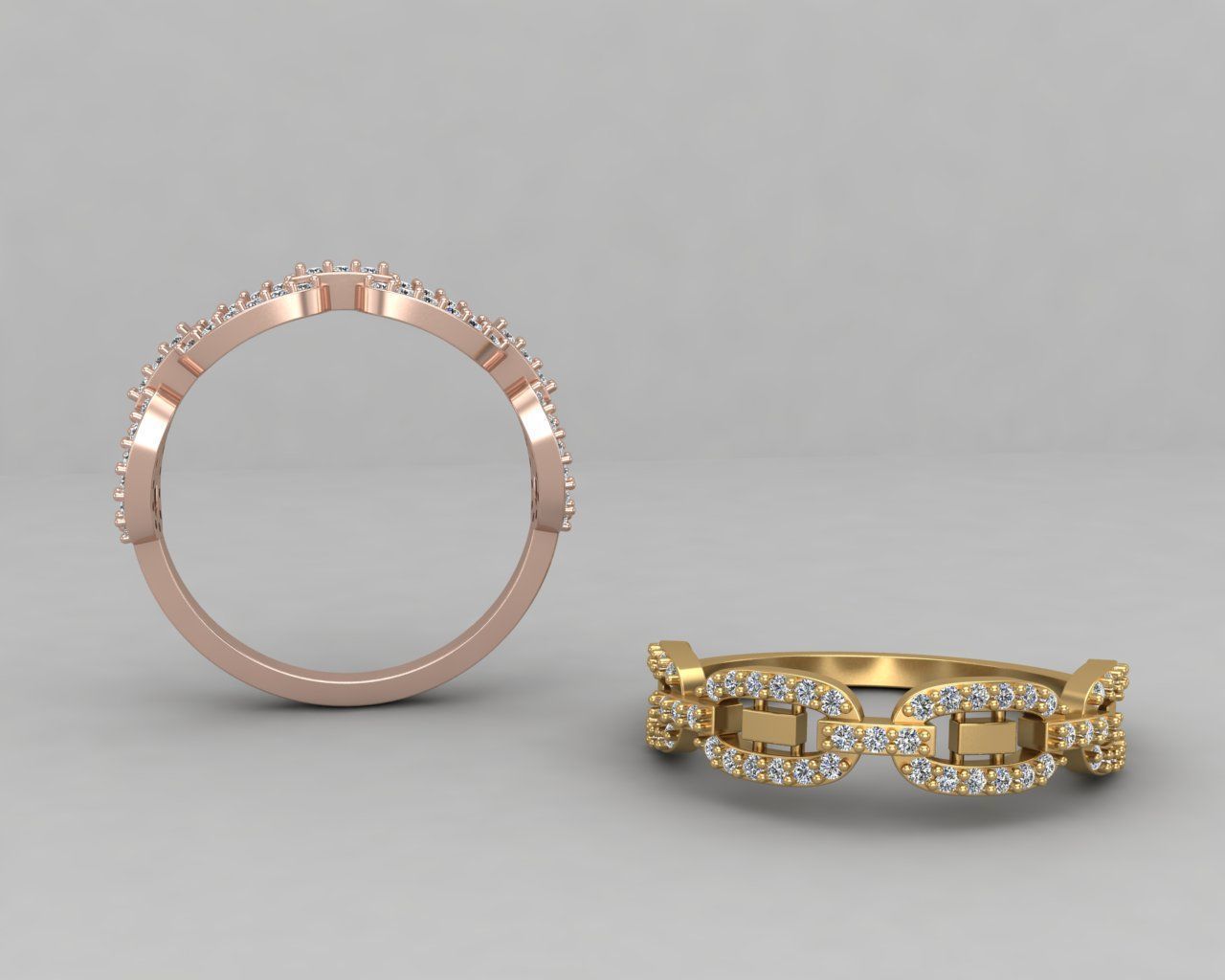 Minimal Chain ring 138-MW 3D print model_1