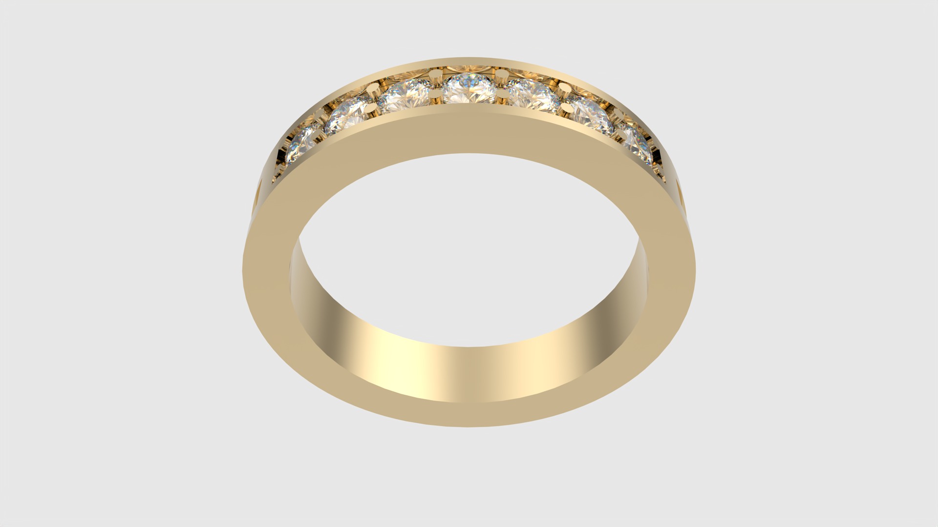 Timeless Channel Set Ring JDBCo 3D print model_16