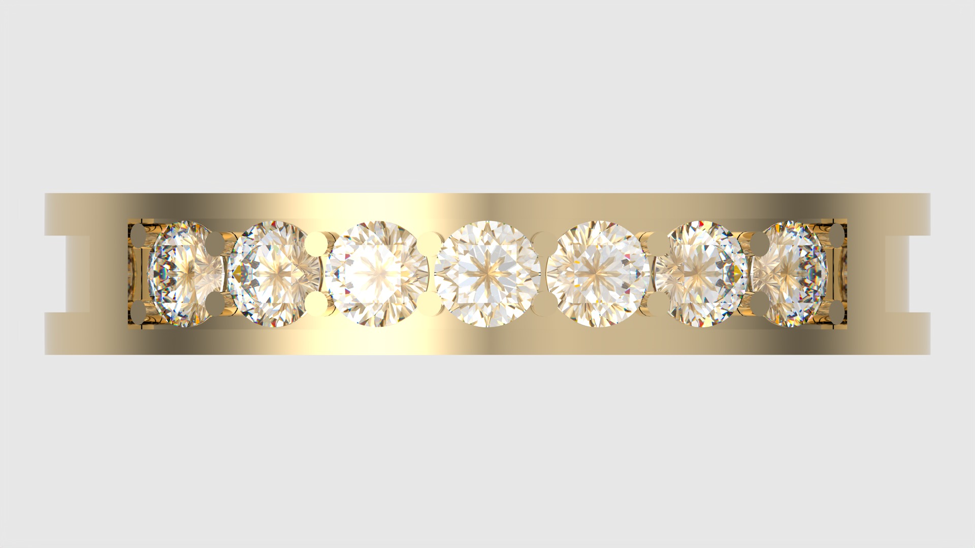 Timeless Channel Set Ring JDBCo 3D print model_6