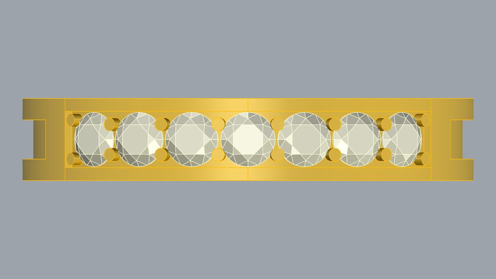 Timeless Channel Set Ring JDBCo 3D print model_13