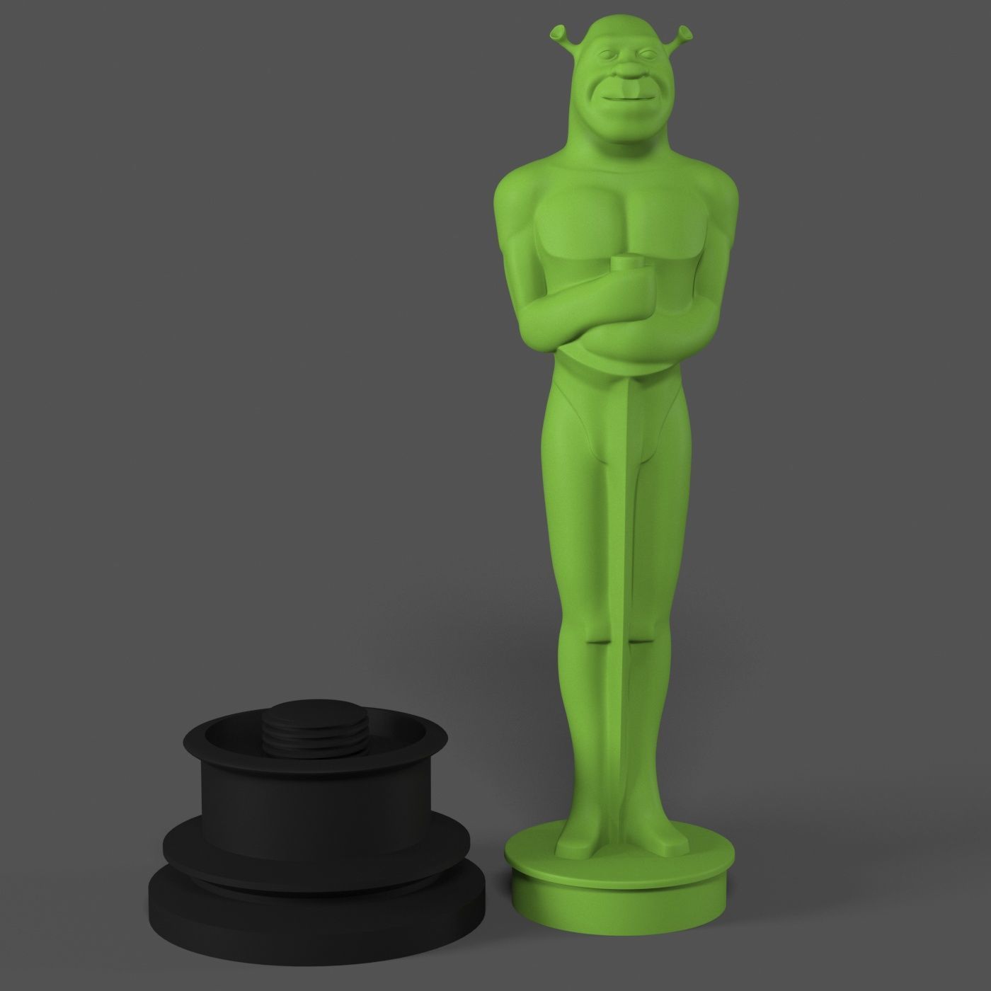 Oscar Shrek 3d print 3D print model_2