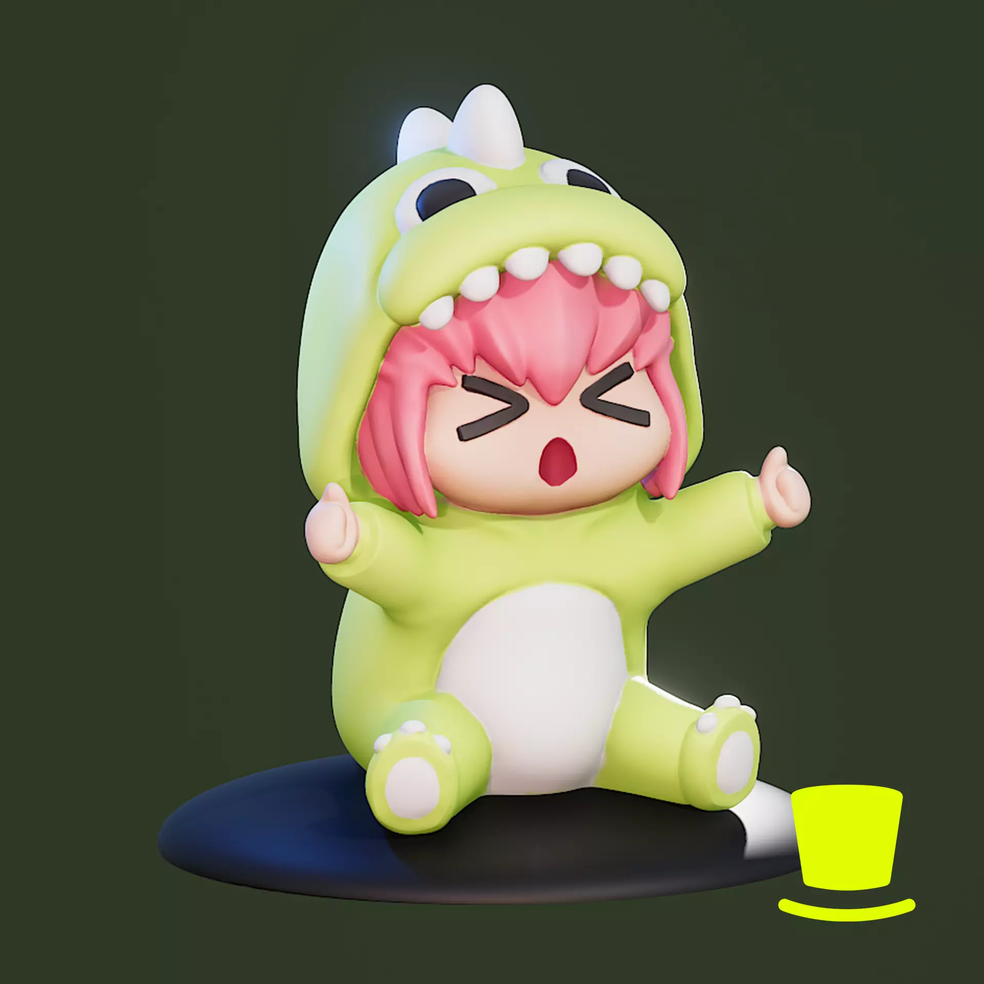 Bocchi The Rock - Dinosaur 3D print model