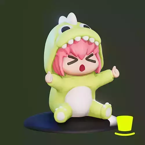 Bocchi The Rock - Dinosaur 3D print model