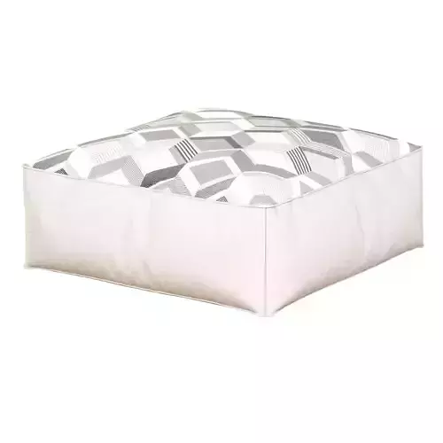 Rebecca Pouffe Grey 3D model