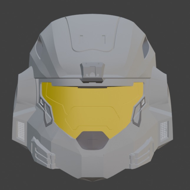 Halo noble 6 helmet 3D print model_1