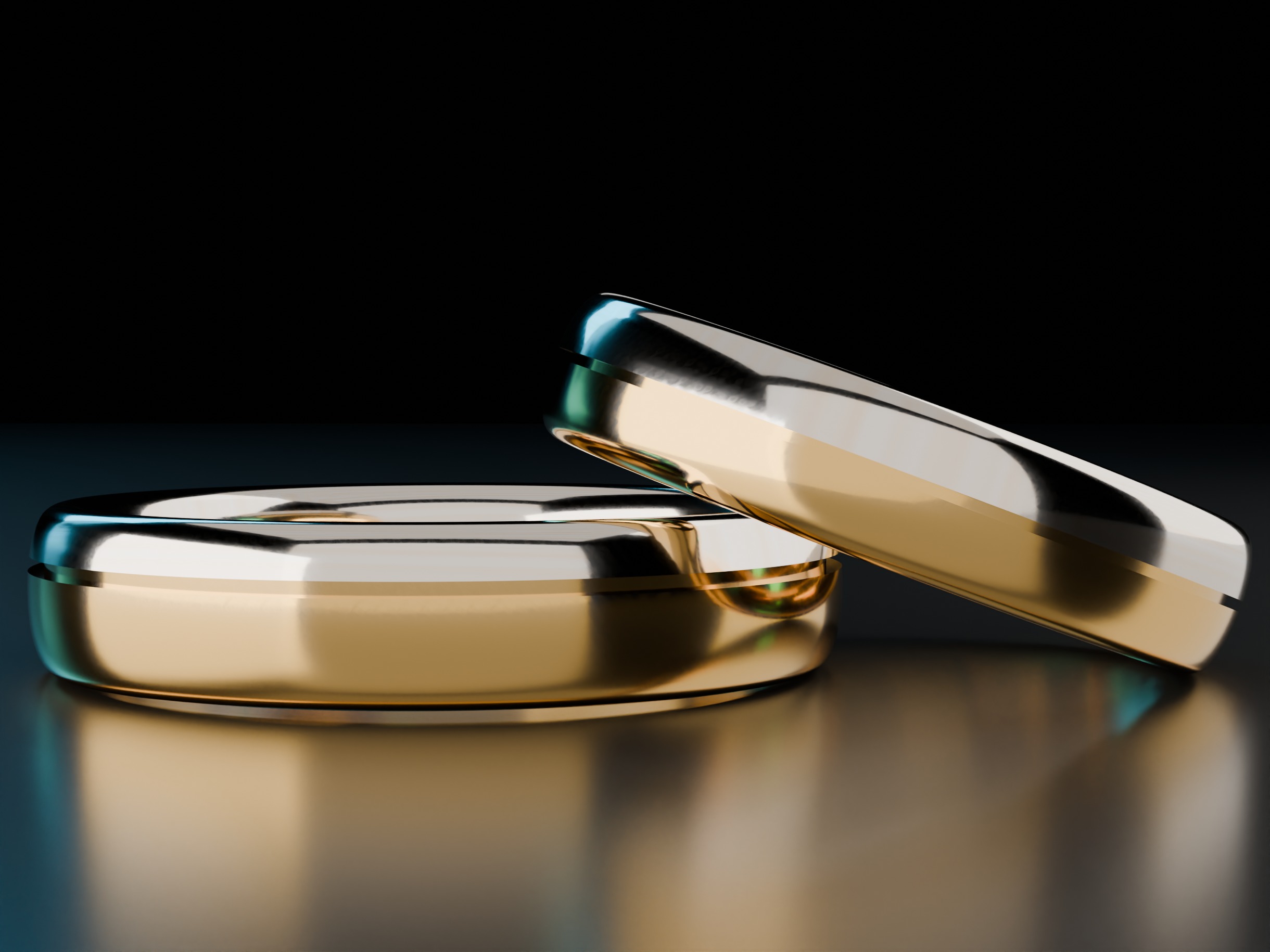 Wedding rings Free 3D print model_10