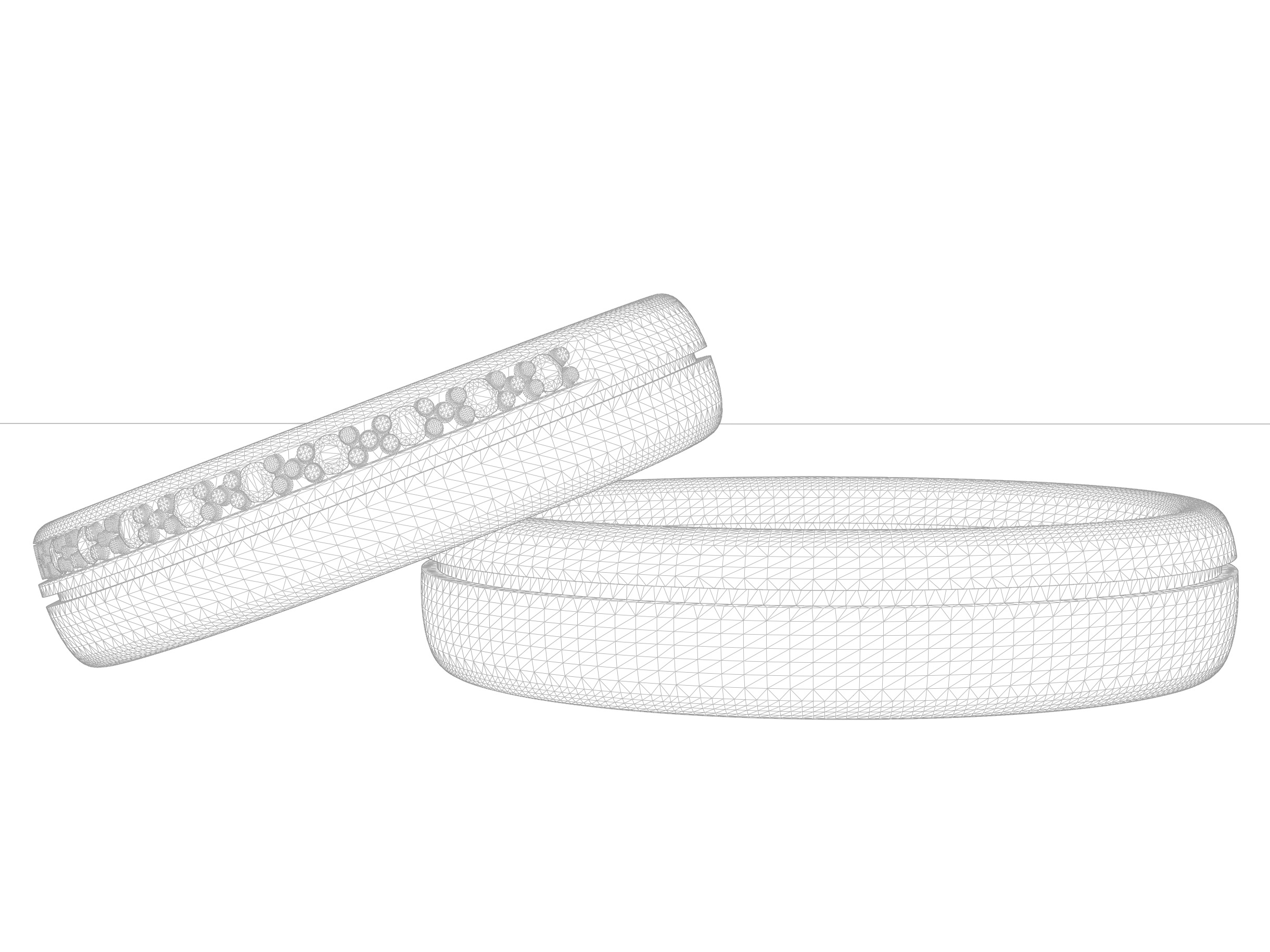 Wedding rings Free 3D print model_5