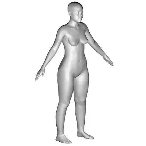 Adriana - 3D scan refined - Real young woman